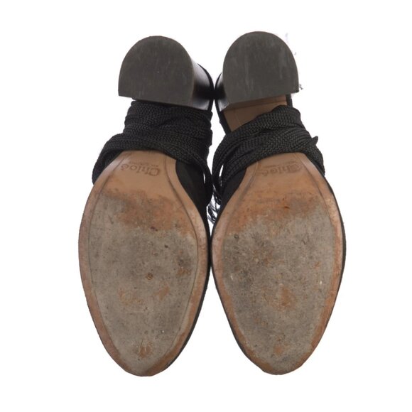 Chloe Harper Suede Ankle Tie SlingbackPumps. Size 8.5 (IT 38.5) - Picture 2 of 5